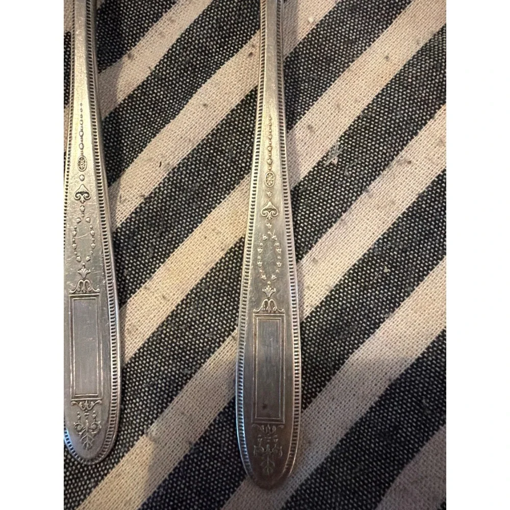 Oneida Grosvenor Community Plate Set of 6 Round Soup Spoons Silverplate